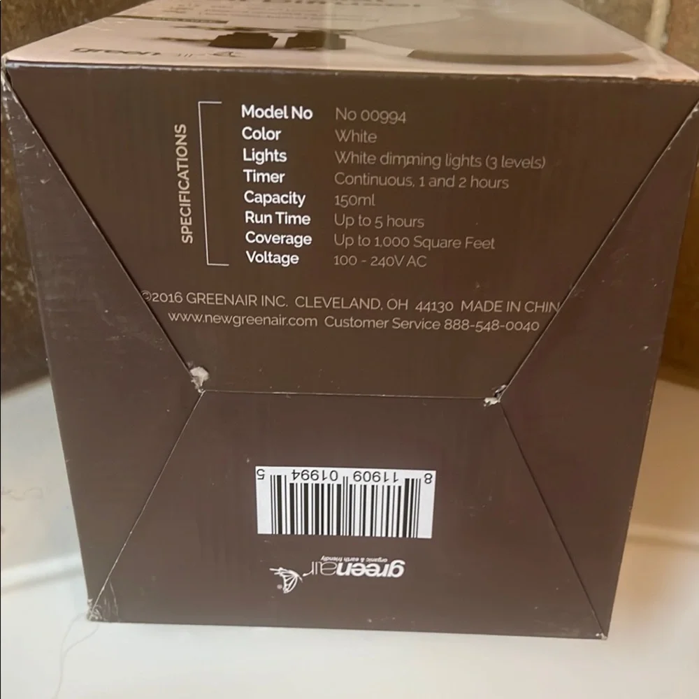 White Decor Accents Essential Oil Diffuser